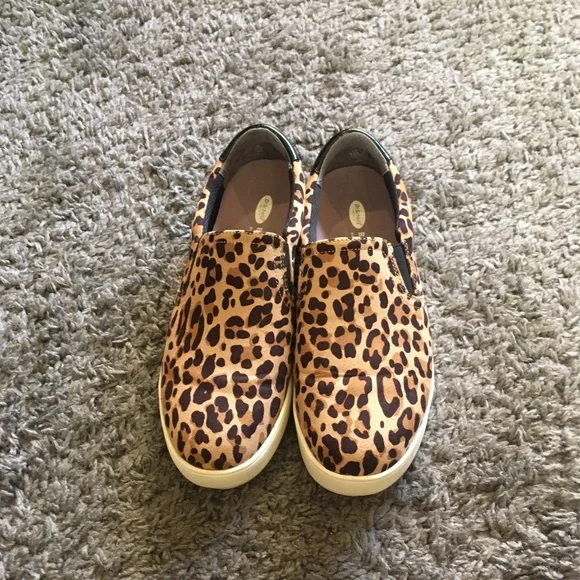 Dr. Scholl’s Women’s Leopard Print Comfort Walking Slip-On Shoes 9.5 - Picture 1 of 7